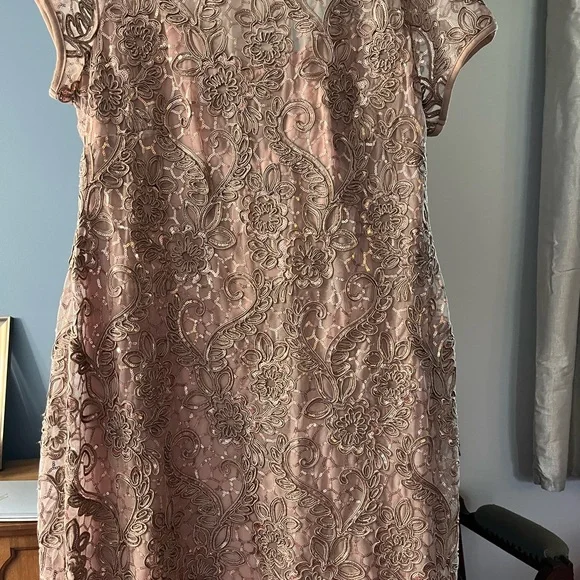 mother of bride rose gold dress Size 4 Lore 2PZH03 Rose Gold Mother of Bride Dress main image 0
